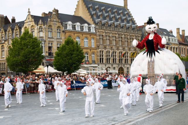 Coroczny festiwal kotów w Belgijskim mieście Ypres, 2009 r.